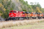 CP 7005, BNSF 7488, 6781, 4555 